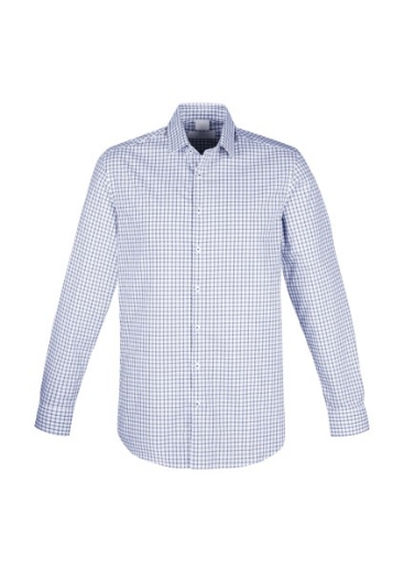Picture of Biz Corporates Mens Noah 100% Cotton Long Sleeve Shirt