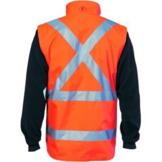 Picture of DNC 4 In 1 Jacket Zip Off Sleeve Reversible Vest X Pattern Reflective