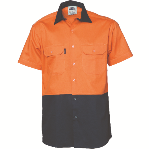 Picture of DNC Cotton Drill Shirt Short Sleeve 2 Tone
