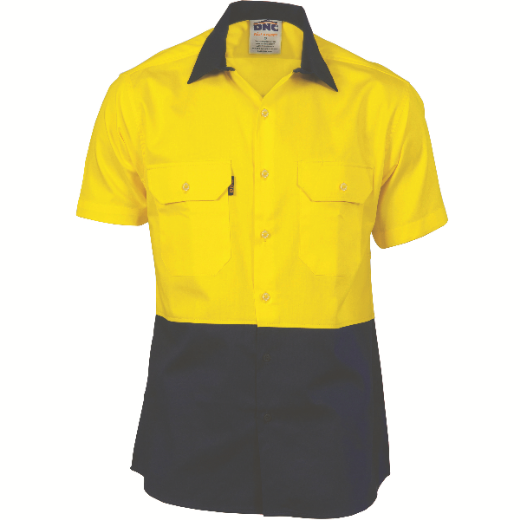 Picture of DNC Cotton Drill Shirt Short Sleeve 2 Tone