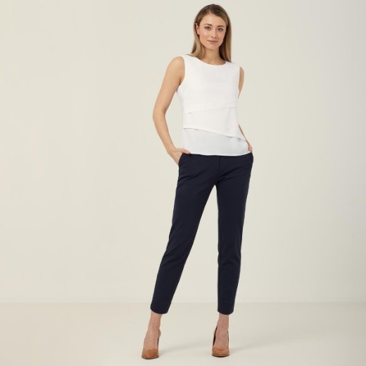 Picture of NNT Ladies Sleeveless V-Neck Layered Blouse