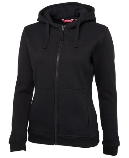Picture of JB's Ladies Fleecy Hoodie Full Zip Cotton/Polyester