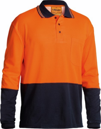 Picture of Bisley Polo Shirt Long Sleeve 52% Cotton 48% Polyester