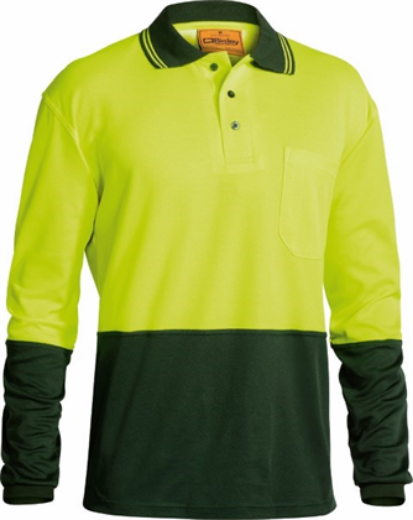 Picture of Bisley Polo Shirt Long Sleeve 52% Cotton 48% Polyester