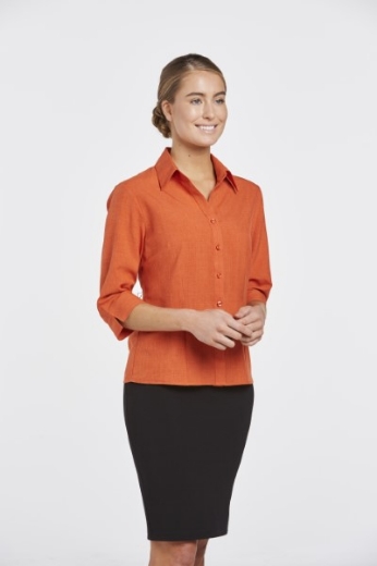 Picture of Corporate Reflections Ladies Climate Smart Blouse Semi Fit 3/4 Sleeve