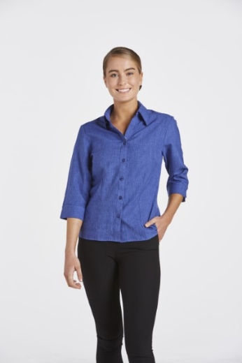 Picture of Corporate Reflections Ladies Climate Smart Blouse Semi Fit 3/4 Sleeve