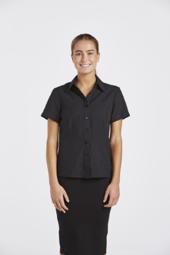 Picture of Corporate Reflections Ladies Climate Smart Blouse Semi Fit Short Sleeve