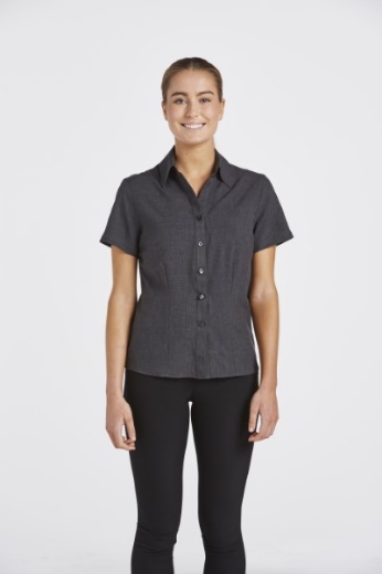 Picture of Corporate Reflections Ladies Climate Smart Blouse Semi Fit Short Sleeve