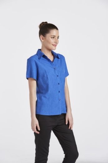 Picture of Corporate Reflections Ladies Climate Smart Blouse Semi Fit Short Sleeve