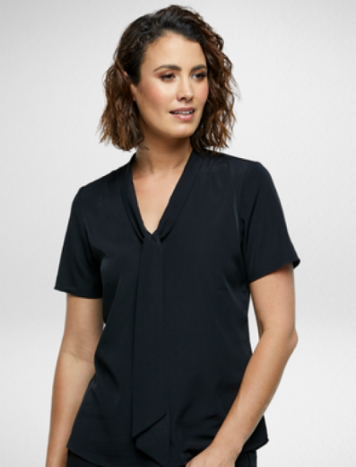 Picture of Corporate Reflections Ladies Willow loose fit blouse short sleeve