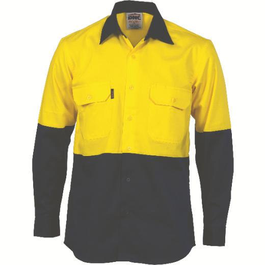 Picture of DNC Cotton Drill Shirt Long Sleeve 2 Tone