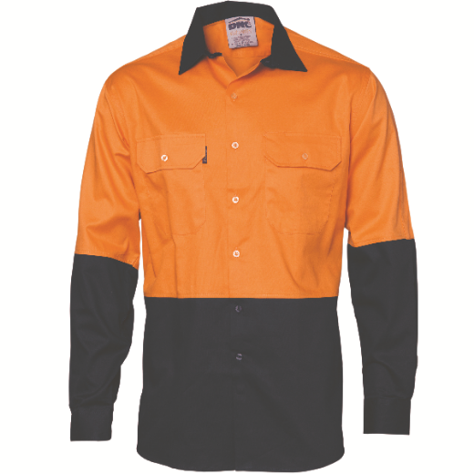 Picture of DNC Cotton Drill Shirt Long Sleeve 2 Tone