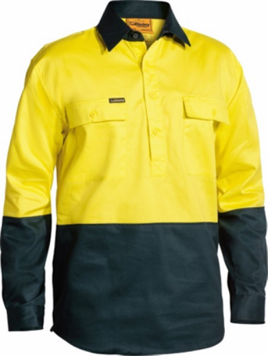 Picture of Bisley Cotton Drill Shirt Closed Front Long Sleeve