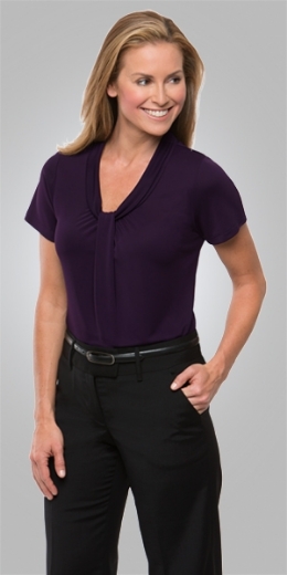 Picture of City Collection Ladies Pippa Knit Top Short Sleeve