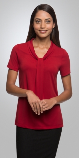 Picture of City Collection Ladies Pippa Knit Top Short Sleeve