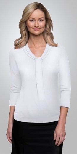 Picture of City Collection Ladies Pippa Knit Top 3/4 Sleeve