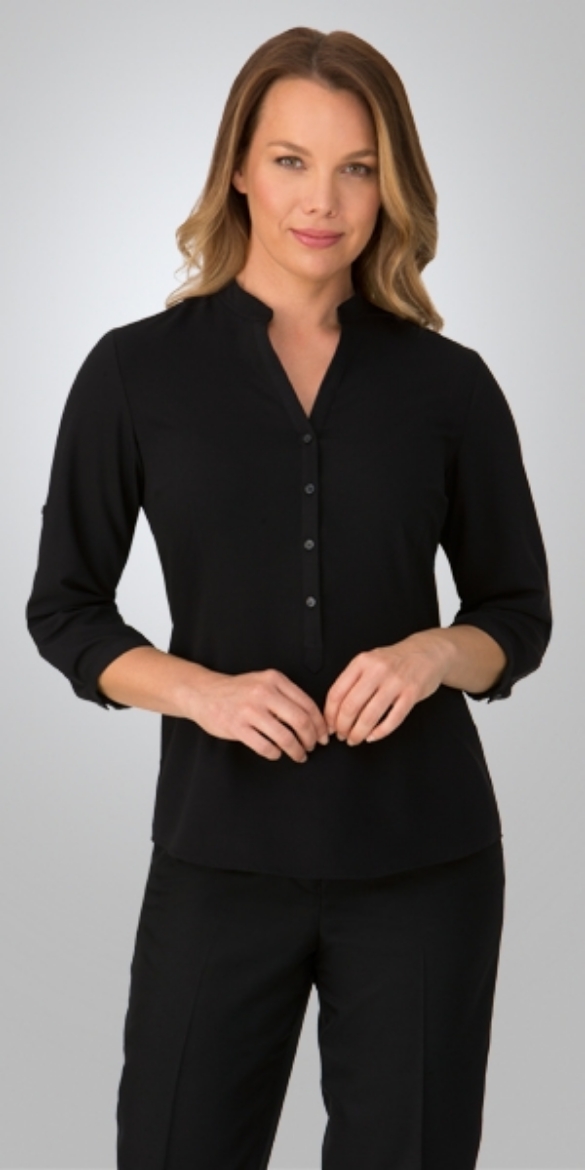 Picture of City Collection Ladies So Ezy Shirt 3/4 Sleeve with Roll Up Feature