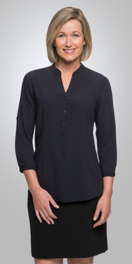 Picture of City Collection Ladies So Ezy Shirt 3/4 Sleeve with Roll Up Feature
