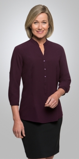 Picture of City Collection Ladies So Ezy Shirt 3/4 Sleeve with Roll Up Feature