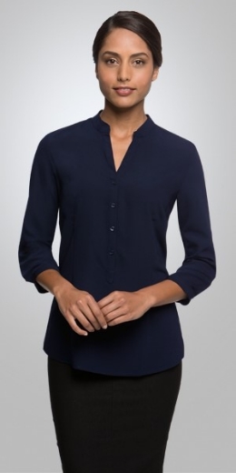 Picture of City Collection Ladies So Ezy Shirt 3/4 Sleeve with Roll Up Feature