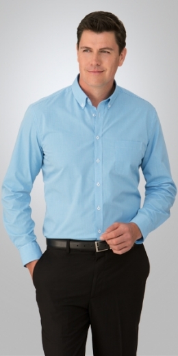 Picture of City Collection Mens Pippa Check Shirt Long Sleeve