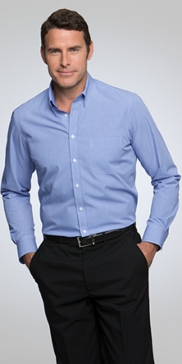 Picture of City Collection Mens Pippa Check Shirt Long Sleeve