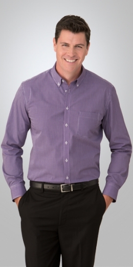 Picture of City Collection Mens Pippa Check Shirt Long Sleeve