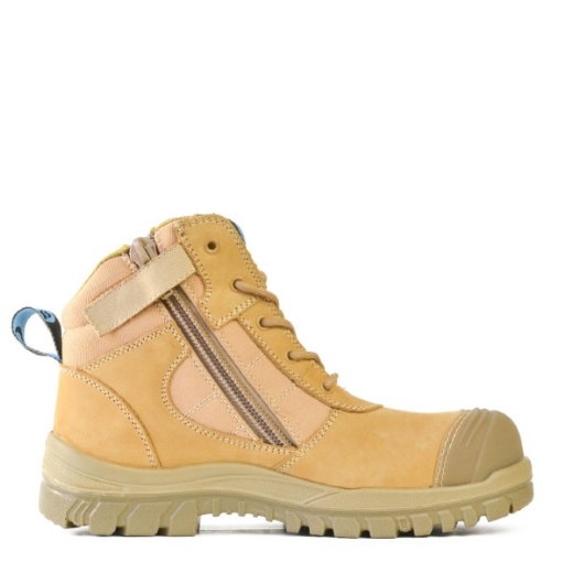 Picture of Bata Zippy Zip Side Lace Up Boot Wheat