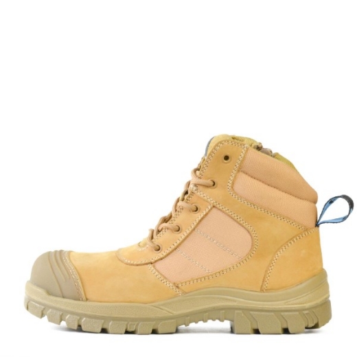 Picture of Bata Zippy Zip Side Lace Up Boot Wheat