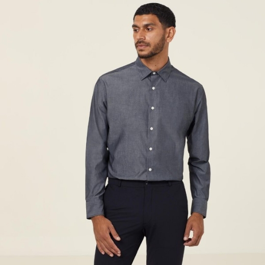 Picture of NNT Mens Chambray Long Sleeve Shirt
