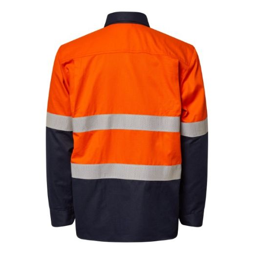 Picture of Flame Buster ARC Flash Shirt with Perforated Reflective Tape HRC 2 ATPV 8+ cal/cm2