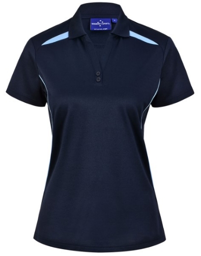 Picture of Winning Spirit Ladies Sustainable Poly/Cotton Contrast Short Sleeve Polo Shirt