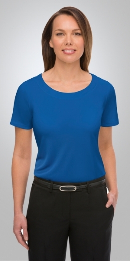 Picture of City Collection Ladies Smart Knit Short Sleeve Top