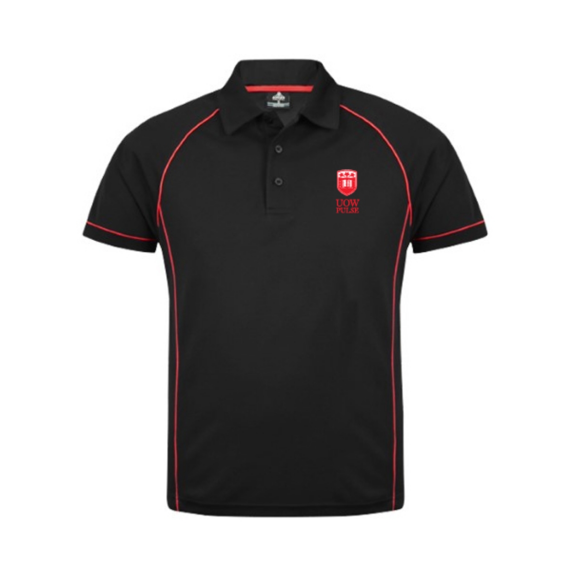 Picture of Aussie Pacific Mens Endeavour Polo Shirt Black/Red