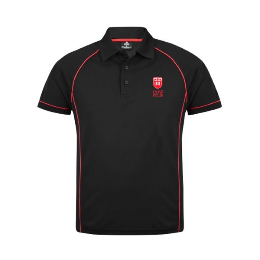 Picture of Aussie Pacific Mens Endeavour Polo Shirt Black/Red