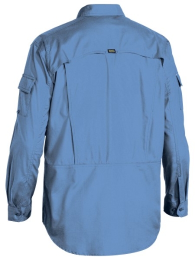Picture of Bisley Mens X Airflow Long Sleeve Work Shirt 100% Cotton Ripstop