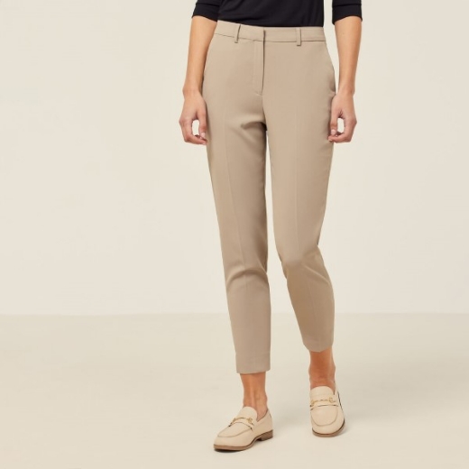 Picture of NNT Ladies Crepe Stretch High Waist Copped Pant