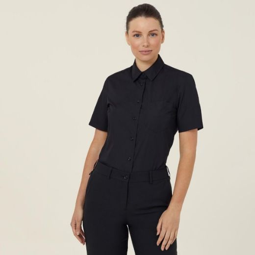 Picture of NNT Ladies Poplin Short Sleeve Shirt