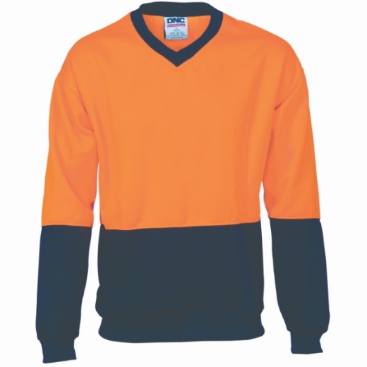 Picture of DNC Sloppy Joe V Neck Polyester Cotton 2 Tone