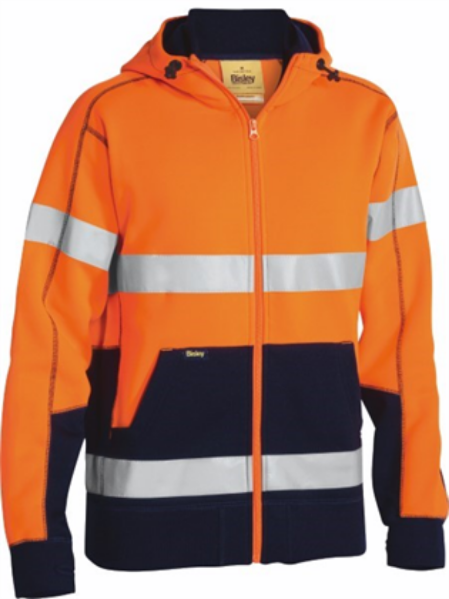 Picture of Bisley Fleece Hoodie Zip Front with Reflective Tape