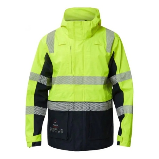 Picture of Flame Buster Inherent Reflective Wet Weather 3 in 1 Jacket HRC 2 ATPV 9cal/cm2
