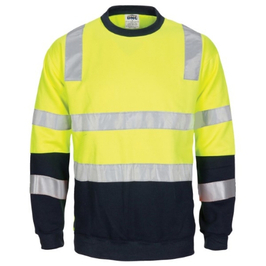 Picture of DNC Fleecy 2 Tone Crew Neck with hoop and Shoulder Tape