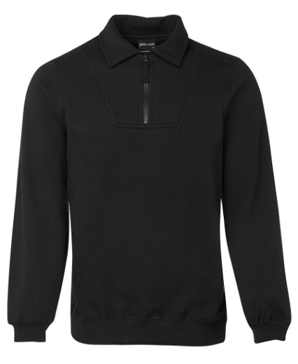 Picture of JB's Adults Fleece 1/2 Zip Sweat Cotton/Polyester