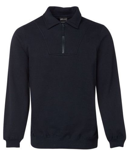 Picture of JB's Adults Fleece 1/2 Zip Sweat Cotton/Polyester