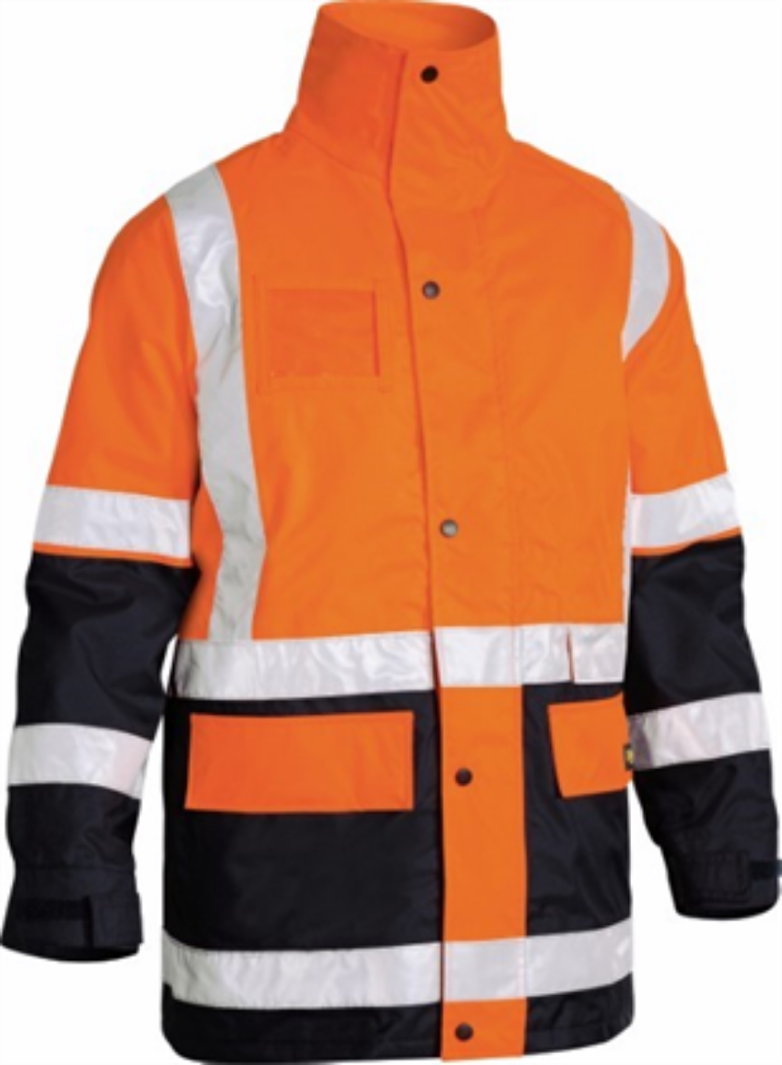 Picture of Bisley 5 in 1 Rain Jacket with H Pattern Reflective Tape
