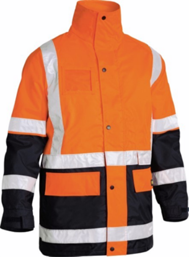 Picture of Bisley 5 in 1 Rain Jacket with H Pattern Reflective Tape