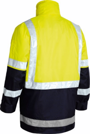 Picture of Bisley 5 in 1 Rain Jacket with H Pattern Reflective Tape