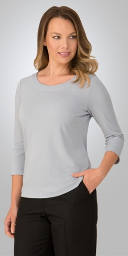 Picture of City Collection Ladies Smart Knit 3/4 Sleeve Top