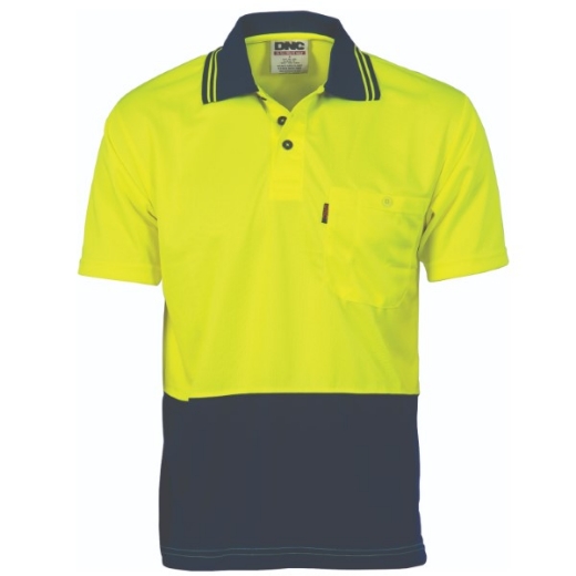 Picture of DNC Polo Shirt Short Sleeve Cool Breathe 100% Polyester Micromesh