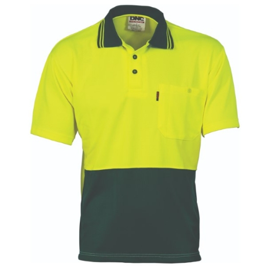 Picture of DNC Polo Shirt Short Sleeve Cool Breathe 100% Polyester Micromesh